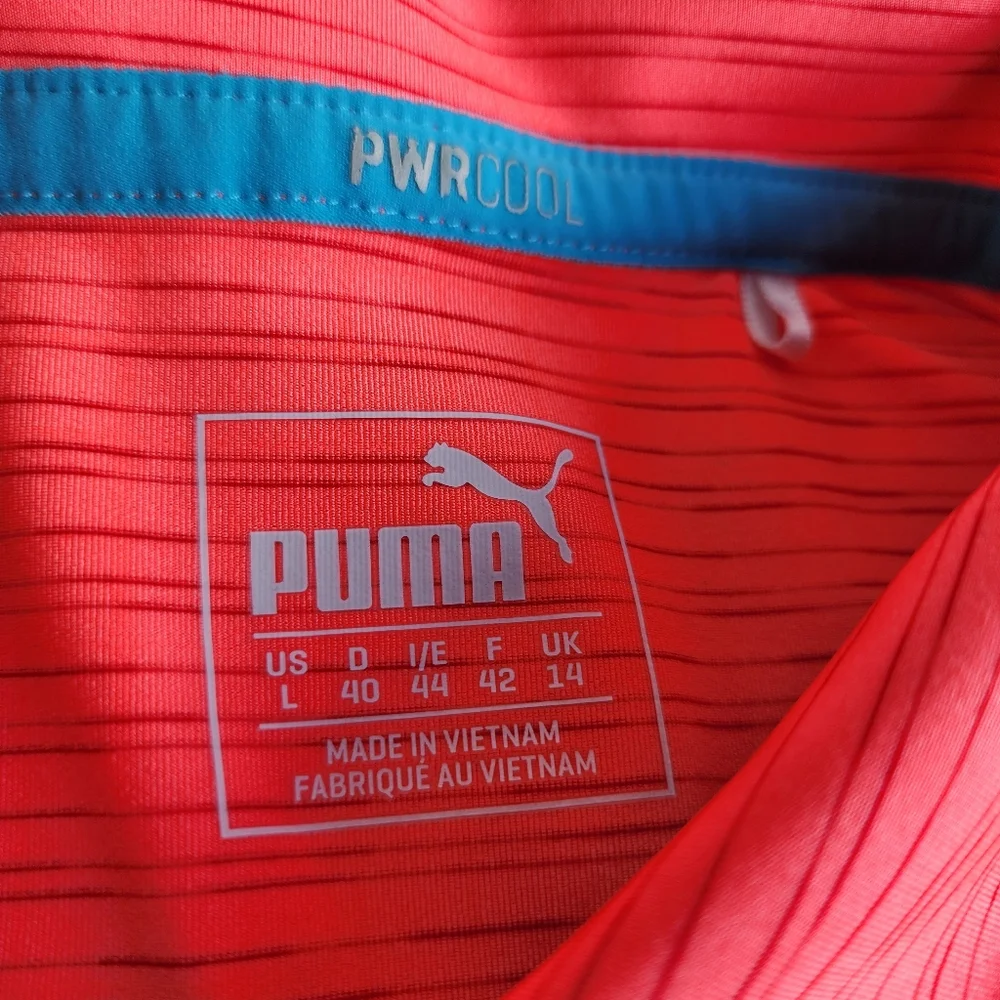 Adidas Climacool Polo Golf Shirt Women's Short Sleeves Orange Size L - Picture 10 of 11